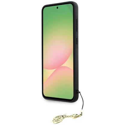 Puzdro pre Samsung Galaxy A56 A566, Guess, 4G Charm, Čierne