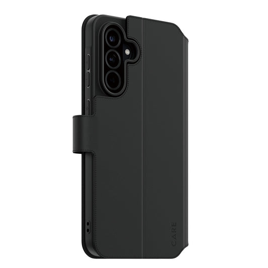 Puzdro pre Samsung Galaxy A56 A566, PanzerGlass, Care Feature Kickstand Wallet, Čierne