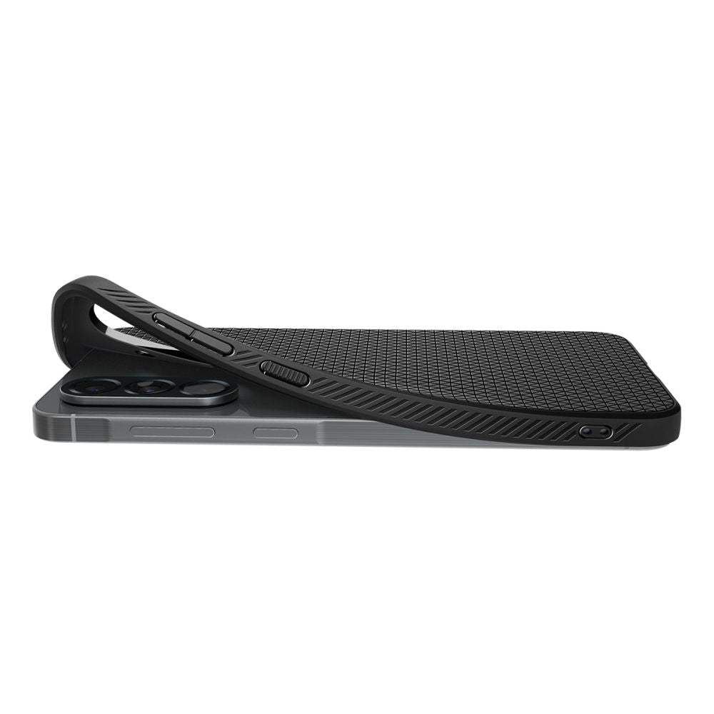 Puzdro pre Samsung Galaxy A56 A566, Spigen, Liquid Air, Matná čierna ACS09291