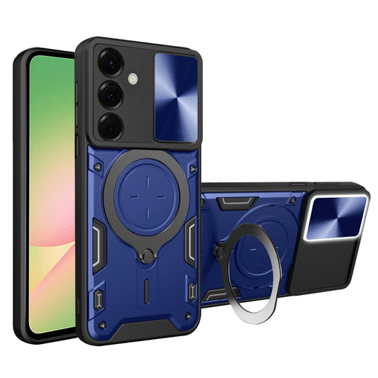 Puzdro pre Samsung Galaxy A56 A566, Techsuit, CamGuard Pro, Modré