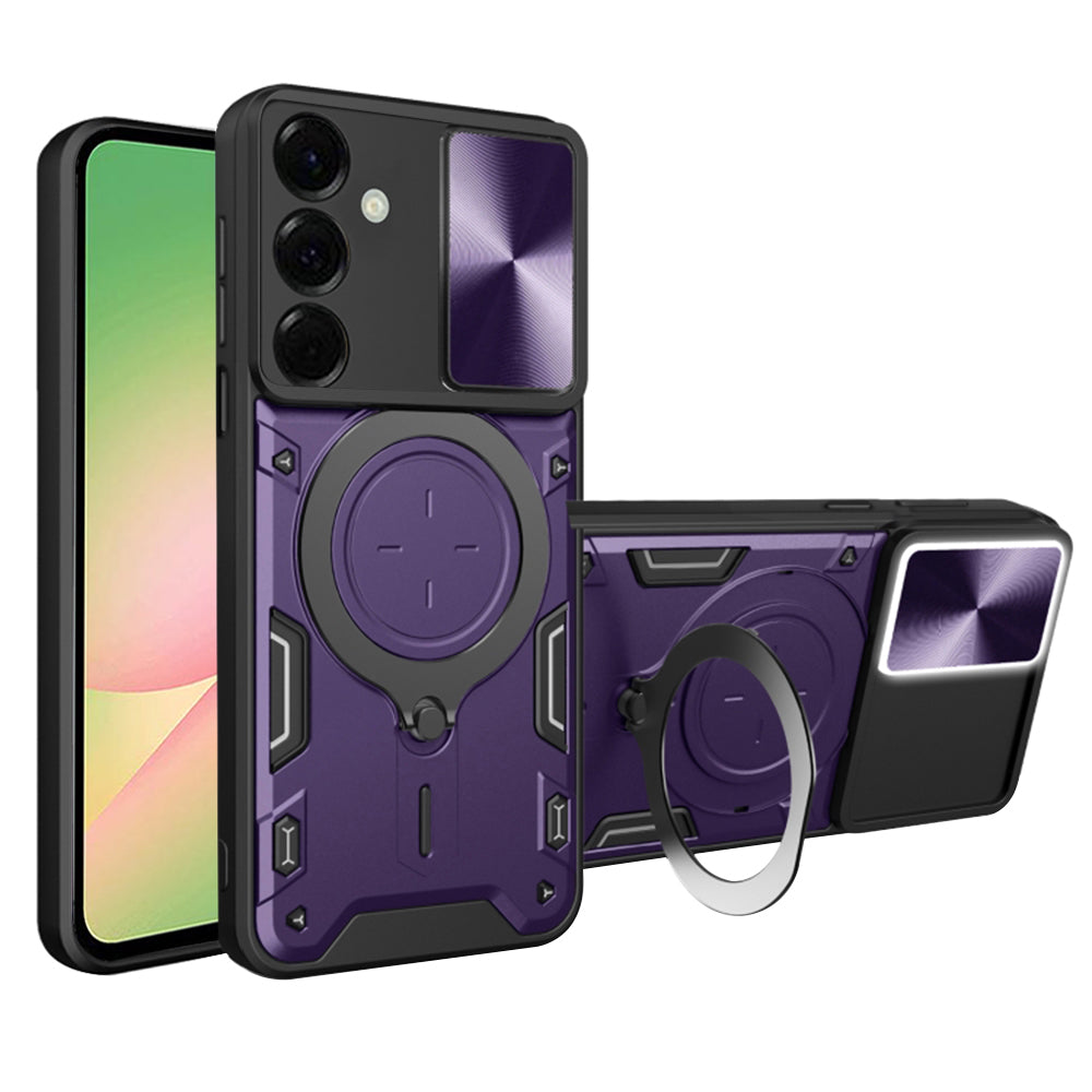 Puzdro pre Samsung Galaxy A56 A566, Techsuit, CamGuard Pro, Fialové