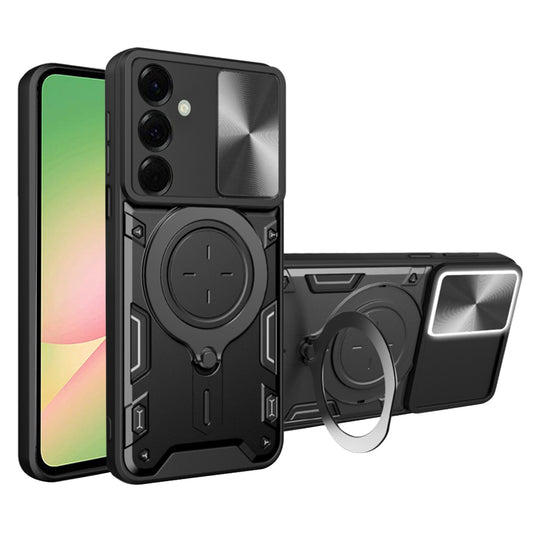 Puzdro pre Samsung Galaxy A56 A566, Techsuit, CamGuard Pro, Čierne