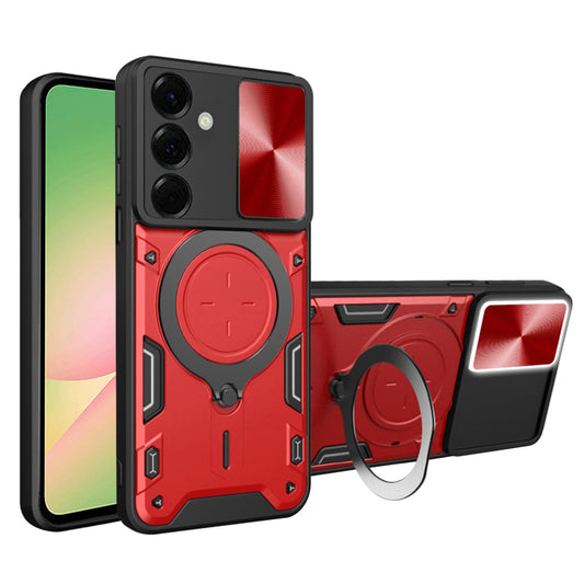 Puzdro pre Samsung Galaxy A56 A566, Techsuit, CamGuard Pro, Červené