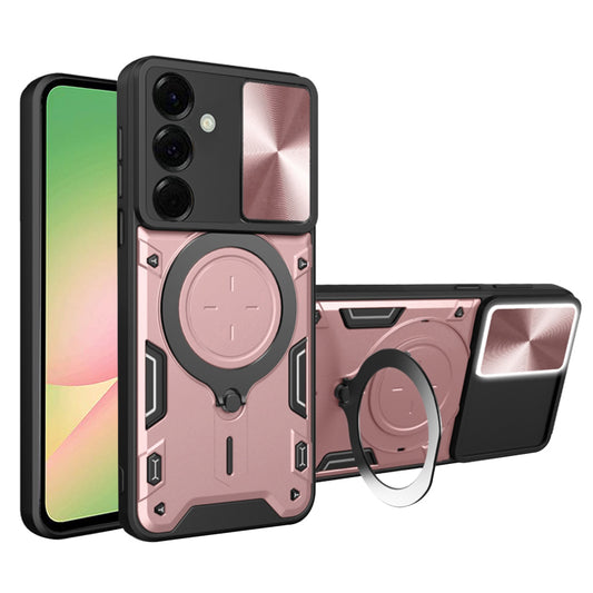 Puzdro pre Samsung Galaxy A56 A566, Techsuit, CamGuard Pro, Ružovo zlaté