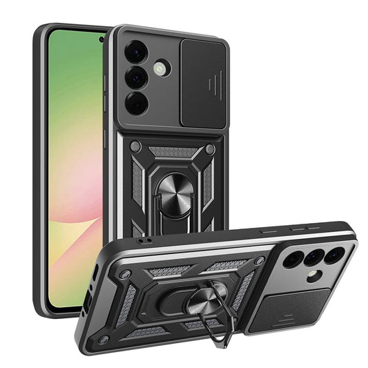 Puzdro pre Samsung Galaxy A56 A566, Techsuit, CamShield, Čierne