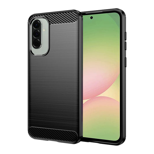 Puzdro pre Samsung Galaxy A56 A566, Techsuit, Karbón, Čierne