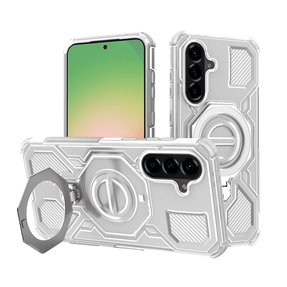 Puzdro pre Samsung Galaxy A56 A566, Techsuit, Carbon Shield Pro, Biela