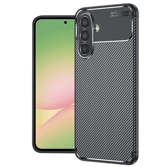 Puzdro pre Samsung Galaxy A56 A566, Techsuit, CarbonFiber, Čierne