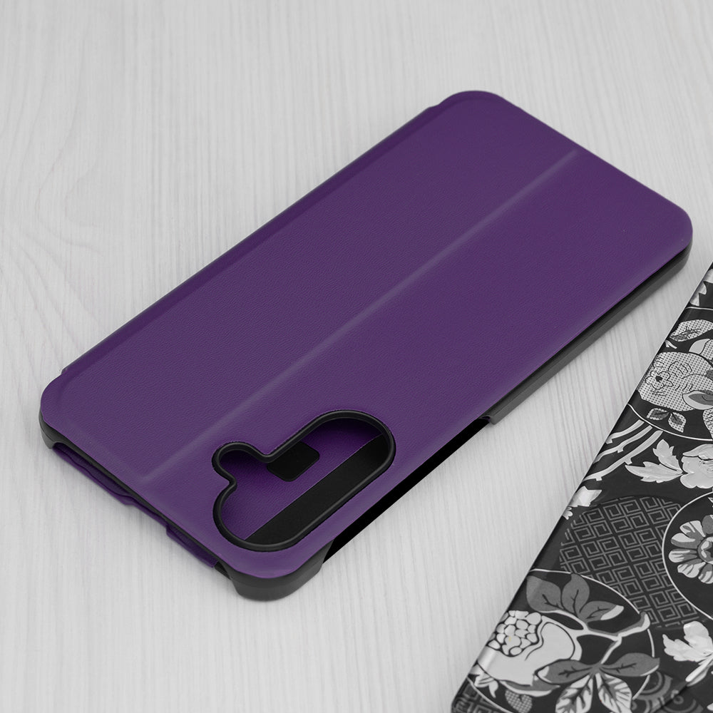 Puzdro pre Samsung Galaxy A56 A566, Techsuit, eFold, fialové