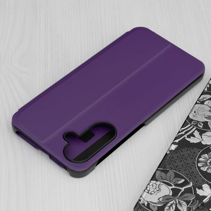 Puzdro pre Samsung Galaxy A56 A566, Techsuit, eFold, fialové
