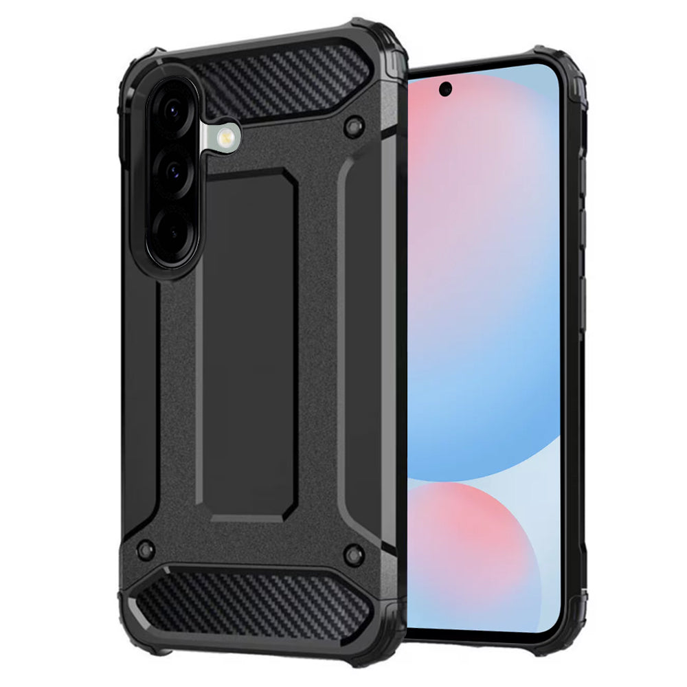 Puzdro pre Samsung Galaxy A56 A566, Techsuit, Hybrid Armor, Čierne