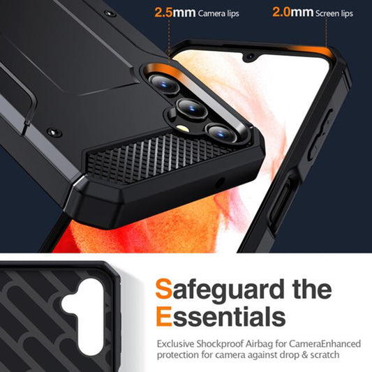 Puzdro pre Samsung Galaxy A56 A566, Techsuit, Hybrid Armor, Čierne