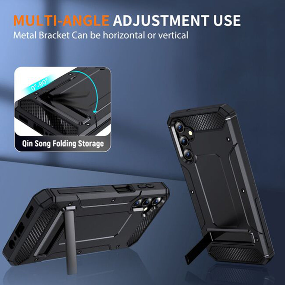Puzdro pre Samsung Galaxy A56 A566, Techsuit, Hybrid Armor, Čierne