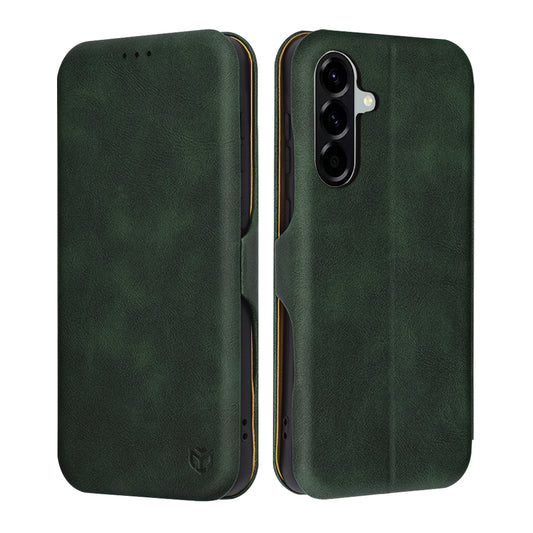 Puzdro pre Samsung Galaxy A56 A566, Techsuit, Safe Wallet Plus, Zelené