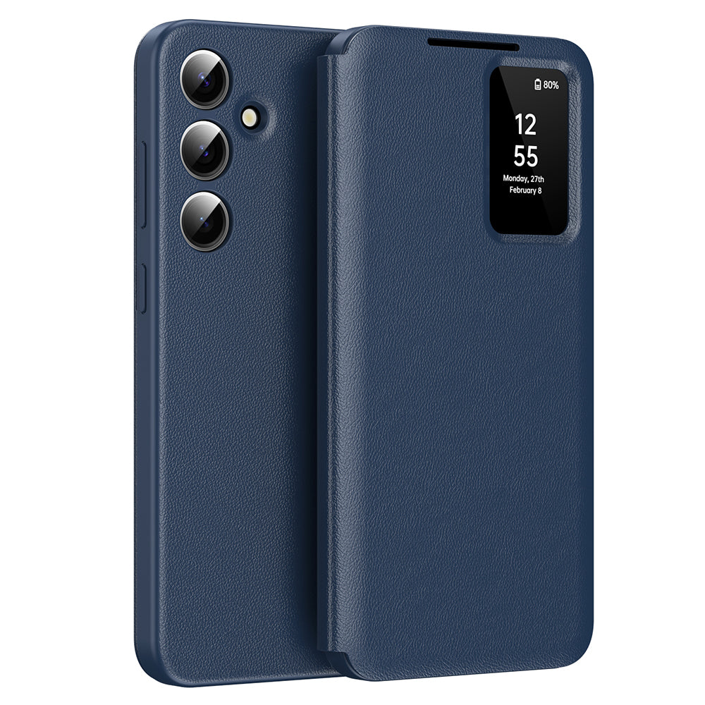 Obal na Samsung Galaxy A56 A566, Techsuit, SmartView, modrý