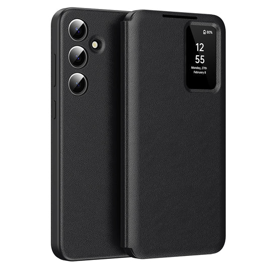 Puzdro pre Samsung Galaxy A56 A566, Techsuit, SmartView, Čierne