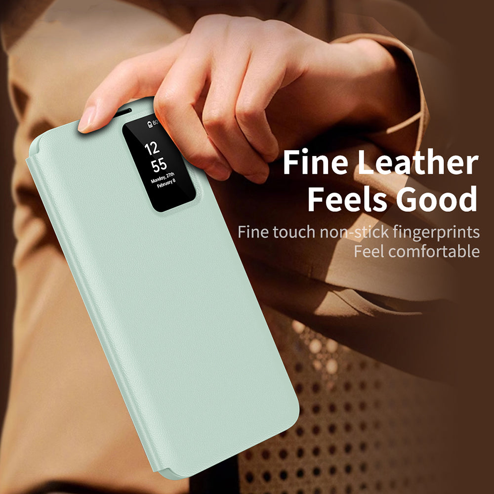 Case for Samsung Galaxy A56 A566, Techsuit, SmartView, Green