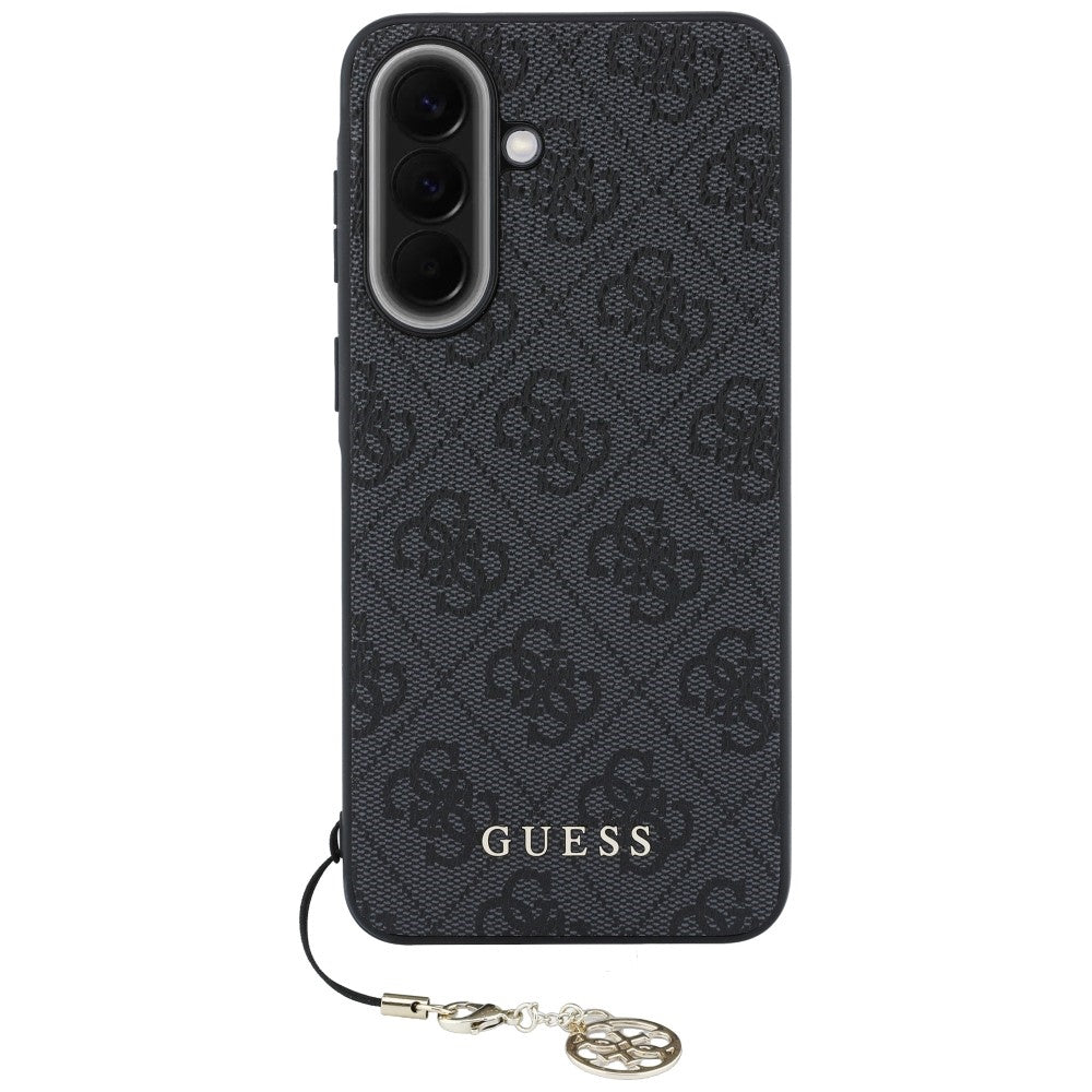 Puzdro na Samsung Galaxy A57 5G, Guess, 4G Classic Logo Charm, čierne