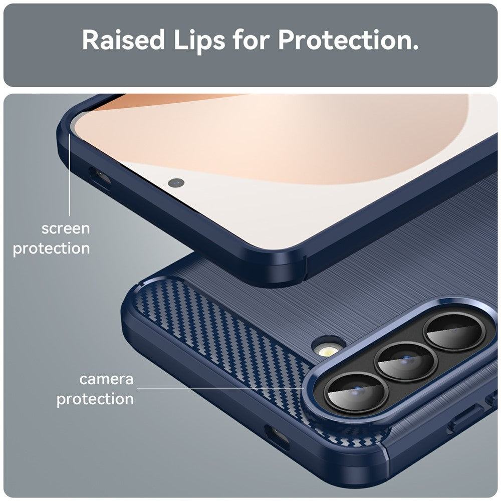 Puzdro pre Samsung Galaxy A57 5G, Techsuit, Carbon, Modrá