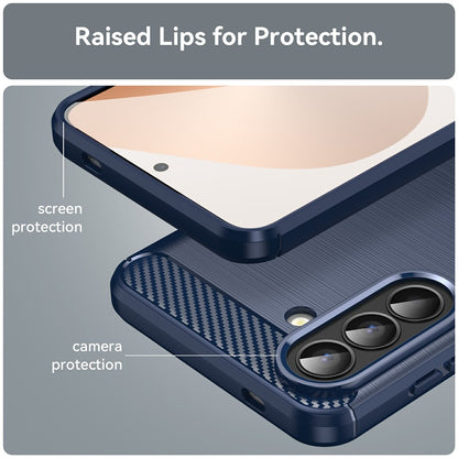 Puzdro pre Samsung Galaxy A57 5G, Techsuit, Carbon, Modrá