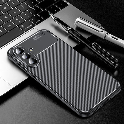Puzdro pre Samsung Galaxy A57 5G, Techsuit, CarbonFiber, Čierne