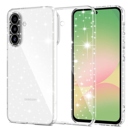Puzdro pre Samsung Galaxy A57 5G, Techsuit, SparkleSkin, Transparentné