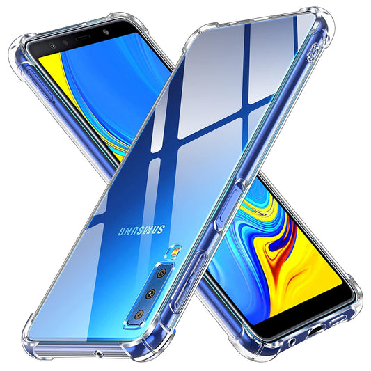 Obal na Samsung Galaxy A7 (2018) A750, Techsuit, nárazuvzdorný priehľadný, transparentný