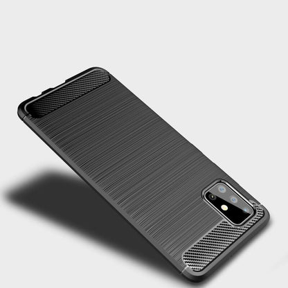 Obal na Samsung Galaxy A71 A715, Techsuit, Karbón, Čierny