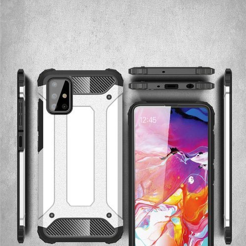 Puzdro pre Samsung Galaxy A71 A715, Techsuit, Hybrid Armor, Čierne