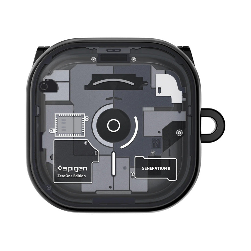 Obal na Samsung Galaxy Buds4 / Buds4 Pro, Spigen, Ultra Hybrid, čierny ACS11201
