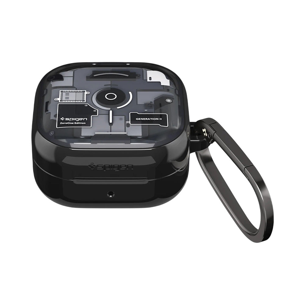 Obal na Samsung Galaxy Buds4 / Buds4 Pro, Spigen, Ultra Hybrid, čierny ACS11201