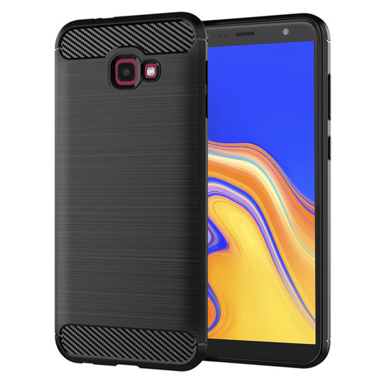 Puzdro pre Samsung Galaxy J4 Plus (2018) J415, Techsuit, Karbón, Čierne