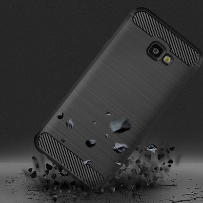 Puzdro pre Samsung Galaxy J4 Plus (2018) J415, Techsuit, Karbón, Čierne