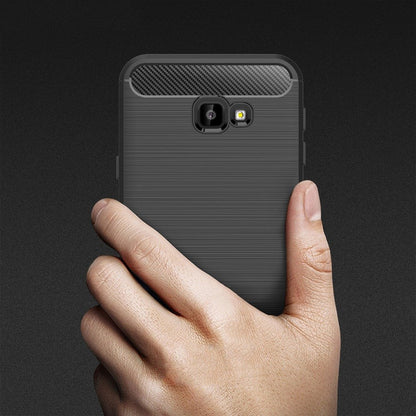 Puzdro pre Samsung Galaxy J4 Plus (2018) J415, Techsuit, Karbón, Čierne