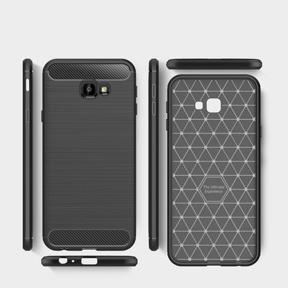 Puzdro pre Samsung Galaxy J4 Plus (2018) J415, Techsuit, Karbón, Čierne