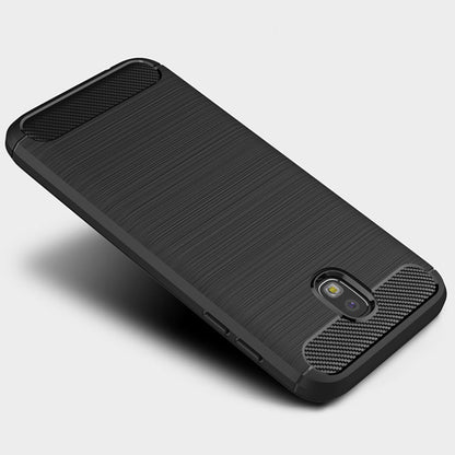 Puzdro pre Samsung Galaxy J7 (2017) J730, Techsuit, Karbón, Čierne