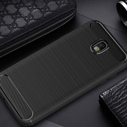 Puzdro pre Samsung Galaxy J7 (2017) J730, Techsuit, Karbón, Čierne