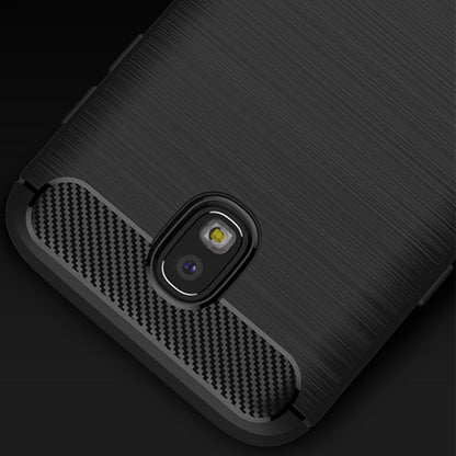 Puzdro pre Samsung Galaxy J7 (2017) J730, Techsuit, Karbón, Čierne