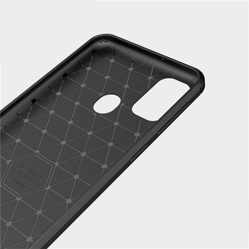 Obal na Samsung Galaxy M21 M215 / M30s M307, Techsuit, Karbón, Čierny