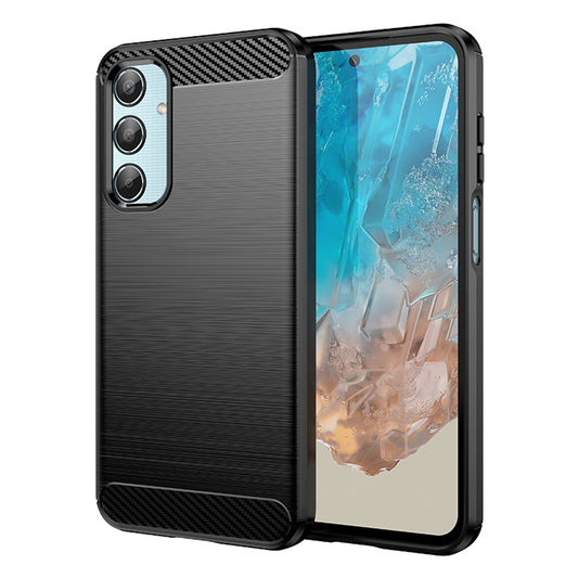 Obal na Samsung Galaxy M35, Techsuit, Karbón, Čierny
