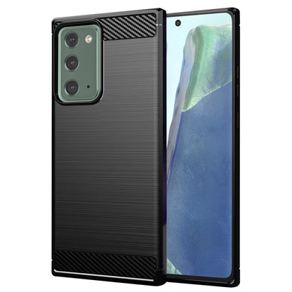 Puzdro pre Samsung Galaxy Note 20 5G N981 / Note 20 N980, Techsuit, Karbón, Čierne