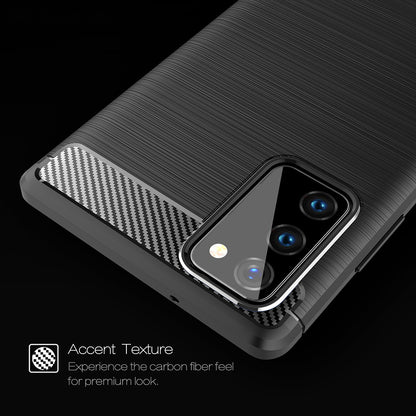 Puzdro pre Samsung Galaxy Note 20 5G N981 / Note 20 N980, Techsuit, Karbón, Čierne