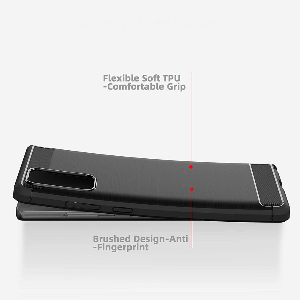 Puzdro pre Samsung Galaxy Note 20 5G N981 / Note 20 N980, Techsuit, Karbón, Čierne