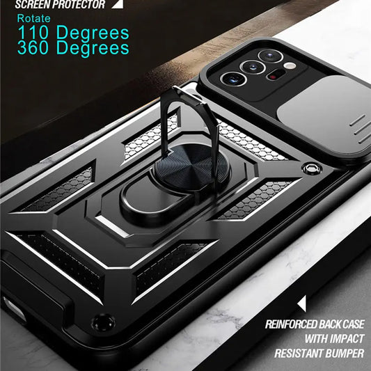 Puzdro pre Samsung Galaxy Note 20 Ultra 5G N986 / Note 20 Ultra N985, Techsuit, CamShield, Čierna
