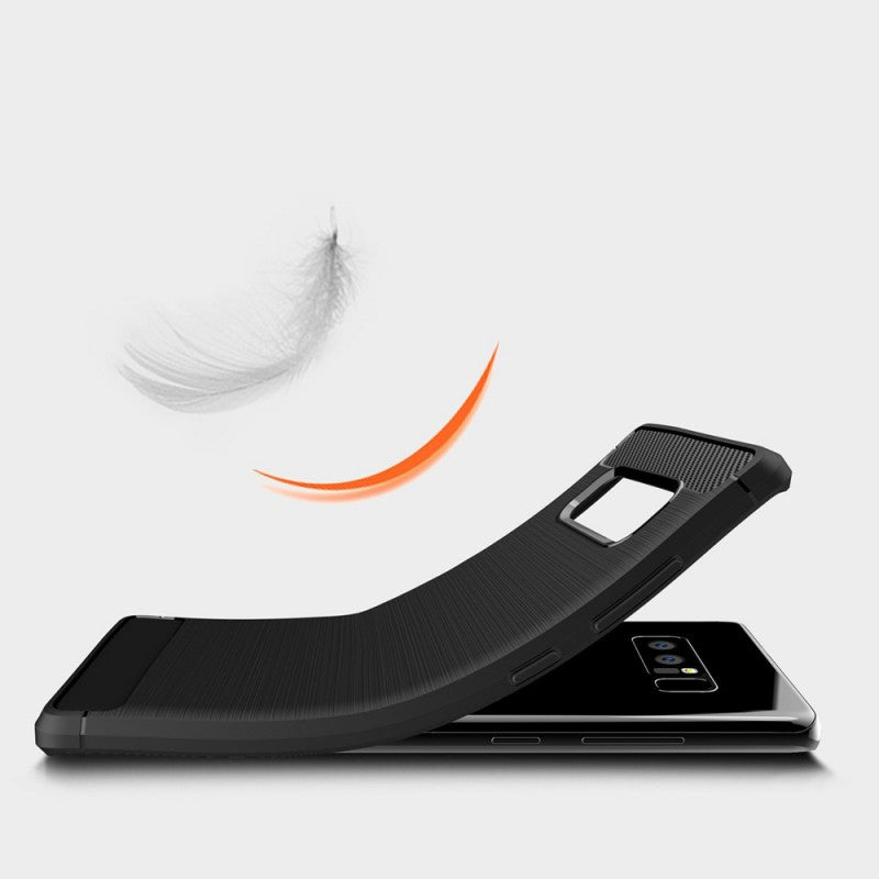 Puzdro pre Samsung Galaxy Note 8 N950, Techsuit, Karbón, Čierne
