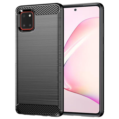 Puzdro pre Samsung Galaxy Note10 Lite N770, Techsuit, Karbón, Čierne