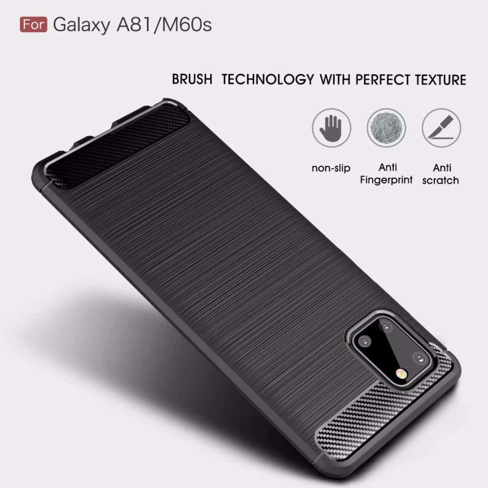 Puzdro pre Samsung Galaxy Note10 Lite N770, Techsuit, Karbón, Čierne