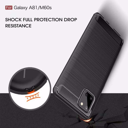 Puzdro pre Samsung Galaxy Note10 Lite N770, Techsuit, Karbón, Čierne