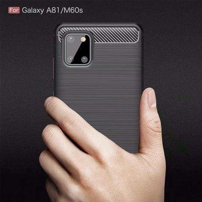 Puzdro pre Samsung Galaxy Note10 Lite N770, Techsuit, Karbón, Čierne