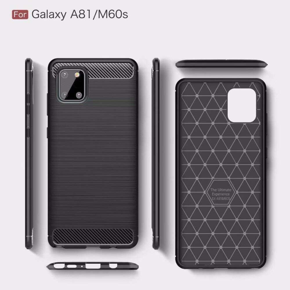 Puzdro pre Samsung Galaxy Note10 Lite N770, Techsuit, Karbón, Čierne